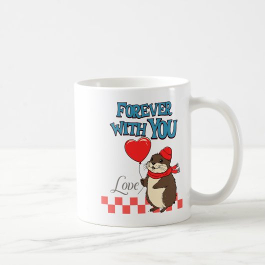 Muskrat Love Forever With You Kaffeetasse (Rechts)