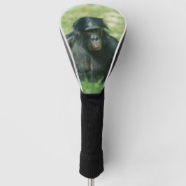 Muskuläre Bonobo im Gras Golf Headcover