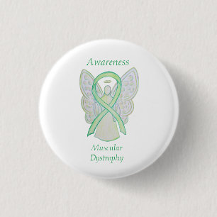 Muskuläre Dystrophie Bewusstsein Limon Angel Ribbo Button