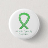Muskuläre Dystrophie Bewusstsein Limones Button (Vorderseite)