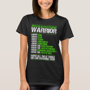 Muskuläre Dystrophie Bewusstsein Schmerzen Grüne T-Shirt