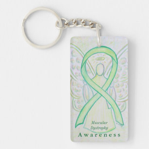 Muskuläre Dystrophie Engel Awareness Ribbon Schlüs Schlüsselanhänger