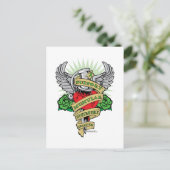 Muskuläre Dystrophie Postkarte (Stehend Vorderseite)