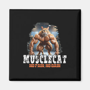 Muskuläre Katze - Bodybuilding Power - Keine Schme Magnet