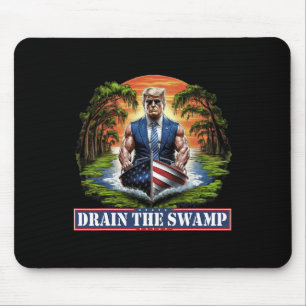 Muskulärer Donald Trump - die amerikanische Flagge Mousepad