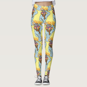 Muskulärer Schneemann Tropischer Urlaub Thunder_Co Leggings