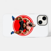 Muskulöser Bärtiger Case-Mate iPhone Hülle (Rückseite (Horizontal))