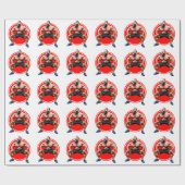 Muskulöser Bärtiger Geschenkpapier (Flach)