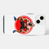 Muskulöser Bärtiger iPhone Hülle (Rückseite (Horizontal))