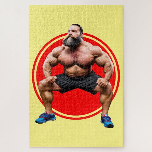 Muskulöser Bärtiger Puzzle (Vertikal)