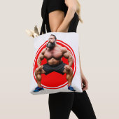 Muskulöser Bärtiger Tasche (Von Nahem)
