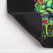 Muskulöser Fitnessstudio-Ratte Bodybuilder Graffit Mousepad (Ecke)