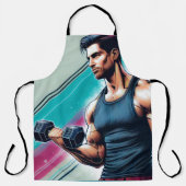 Muskulöser Mann Schürze (Vorderseite)