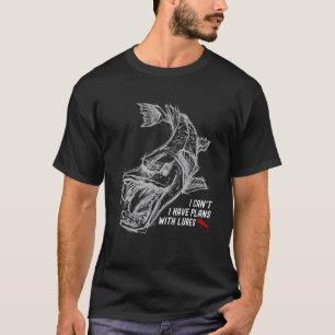 Musky-Angelzubehörpläne mit Ködern Muskellunge T-Shirt