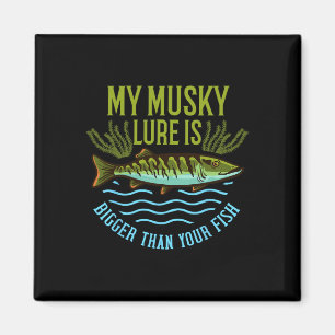 Musky-Angler-Geschenk Muskie-Köder Muskellunge Magnet