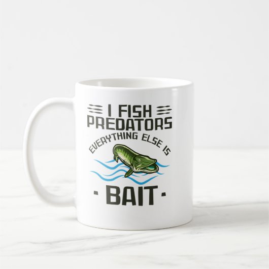 Musky Fischen I Fish Predators Pike Fisch Kaffeetasse (Links)