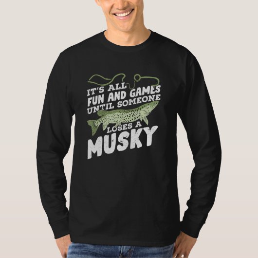 Musky Fishing Design for a Fisherman T-Shirt (Vorderseite)