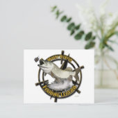 Musky-Hunter-Legende Postkarte (Stehend Vorderseite)