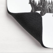 Musky Pine Forest Treeline - Outdoor Fishing Angle Mousepad (Ecke)