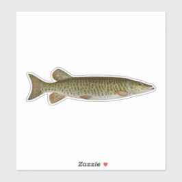 Musky - Süßwasserfischerei Aufkleber