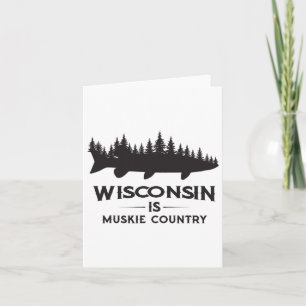 Muskyfischerei - Wisconsin ist Muskie-Land Karte
