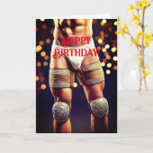 Musle Man Birthday Card Karte (Gelbe Blume)