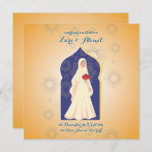 Muslim bachelorette einladung (Vorne/Hinten)