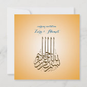 Muslim bachelorette einladung (Rückseite)