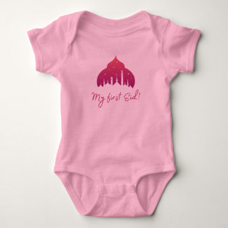 Muslim Eid Baby Jersey Bodysuit Strampler