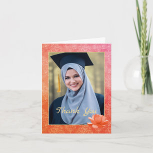 Muslim Foto Abschluss Danke Karte