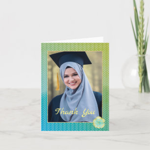 Muslim Foto Abschluss Danke Karte