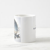 Muslim Golden Navy Blue Mosque Eid Mubarak Verwandlungstasse (Mittel)