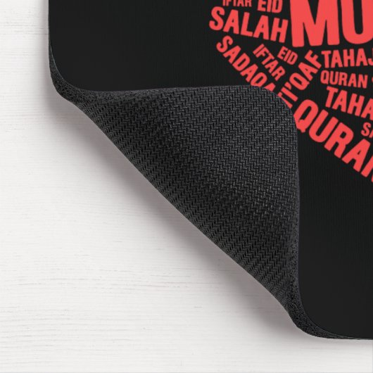 Muslim Herz Islam Sadaqa Iftar Salah Hajj Mecca G Mousepad (Ecke)
