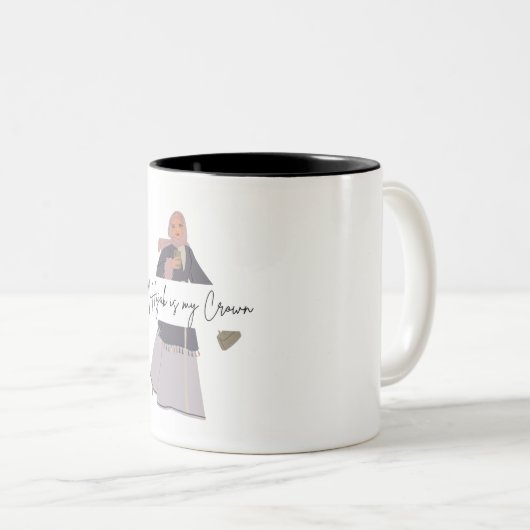 Muslim Hijabi Coffee Tasse (VorderseiteRechts)