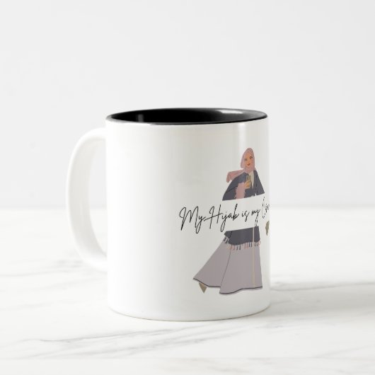 Muslim Hijabi Coffee Tasse (Vorderseite Links)