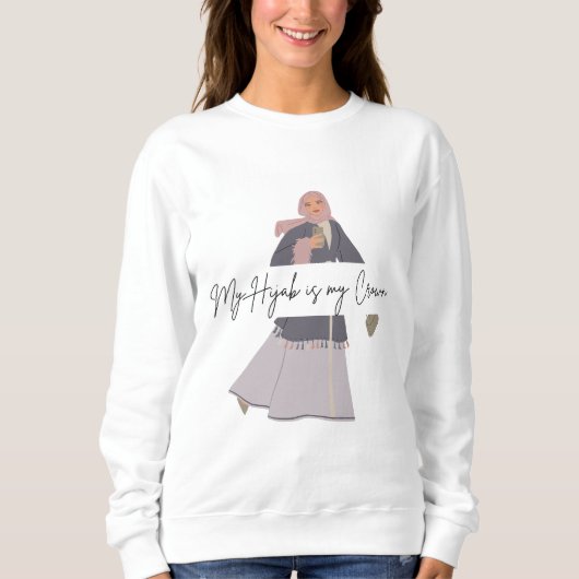 Muslim Hijabi Sweatshirt (Vorderseite)