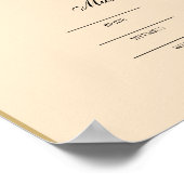 muslim nikkah-Zertifikat Poster (Ecke)