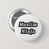 Muslim Ninja Button (Vorne & Hinten)