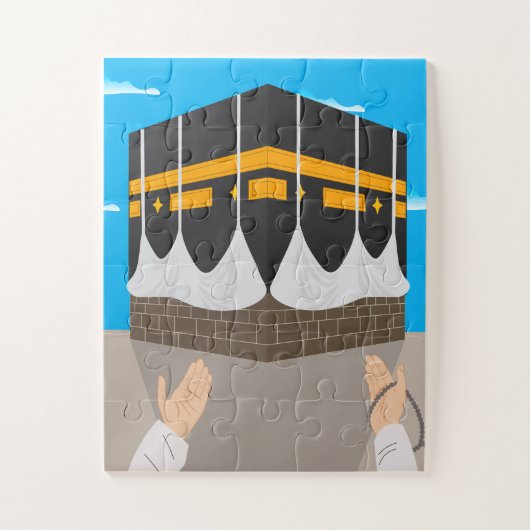 Muslim Ramadan Kaaba Art Islamische Kinder Puzzle (Vertikal)