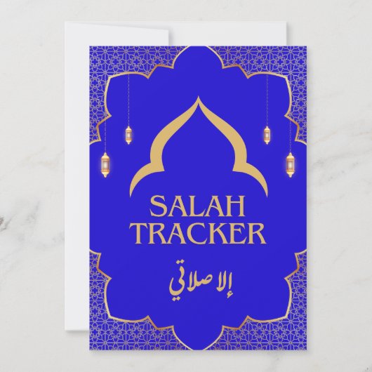 Muslim Salah Weekly Tracker Save The Date (Vorderseite)