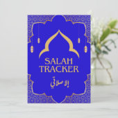 Muslim Salah Weekly Tracker Save The Date (Stehend Vorderseite)