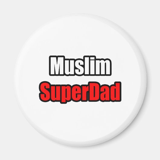 Muslim SuperDad Magnet (Vorne)
