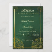 Muslim weeding invitation einladung (Vorderseite)