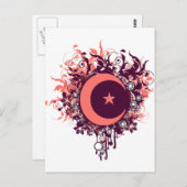 Muslima Postkarte (Vorne/Hinten)