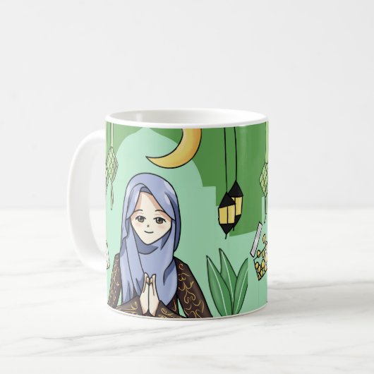 Muslimah Kaffeetasse (Vorderseite Links)