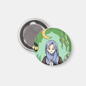 Muslimah Magnet (Vorderseite/Rückseite)