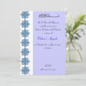 Muslimbabys Boy blue aqiqah Islamic Einladung (Stehend Vorderseite)