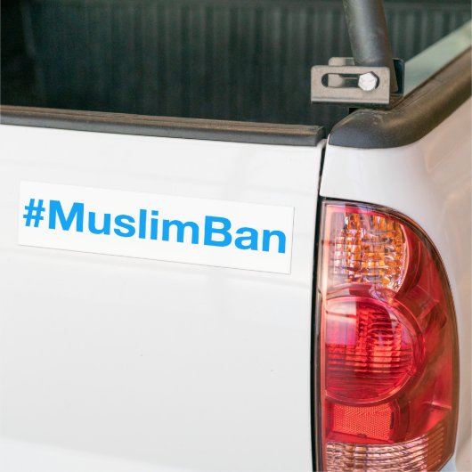 #MuslimBan Autoaufkleber (Auf Lkw)