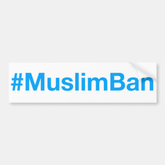 #MuslimBan Autoaufkleber