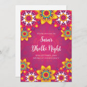 Muslime Dholki Einladungen als digitale Dholki-Kar (Vorne/Hinten)